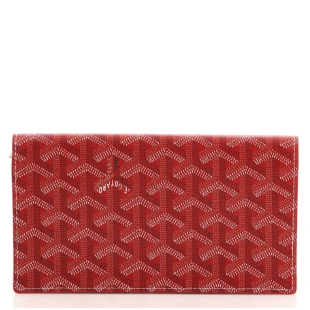 red Goyard Portefeuille Richelieu Wallet